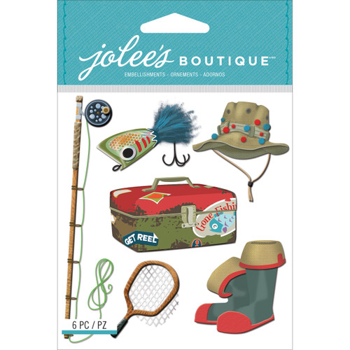 Jolee's Boutique Dimensional Stickers-Fishing - E5021642 - 015586977660