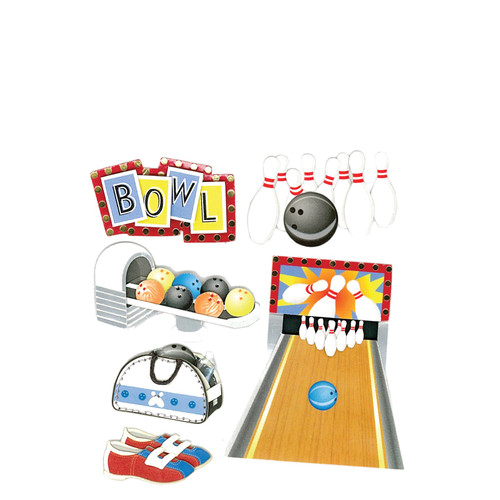 Jolee's Boutique Dimensional Stickers-Bowling Alley - E5020228