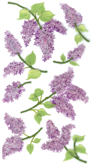 Jolee's Le Grande Dimensional Stickers-Lovely Lilacs - E5050028 - 015586862157