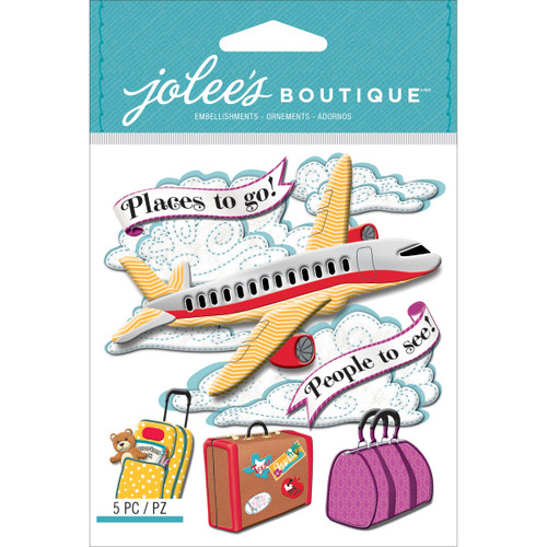 Jolee's Boutique Dimensional Stickers-Airplane - E5021622 - 015586977226