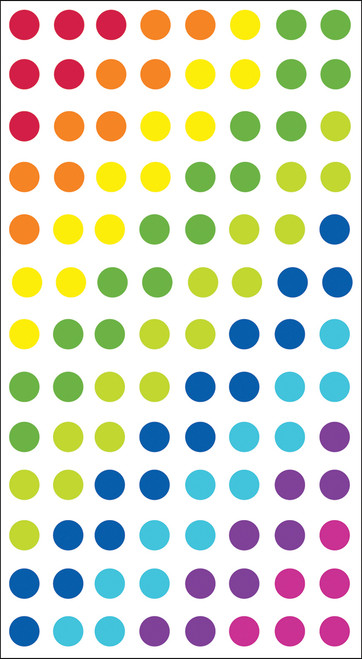 Sticko Dimensional Stickers-Dots - Brights - E5220016