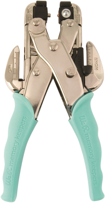 Crop-A-Dile Hole Punch & Eyelet Setter-Aqua - 70907