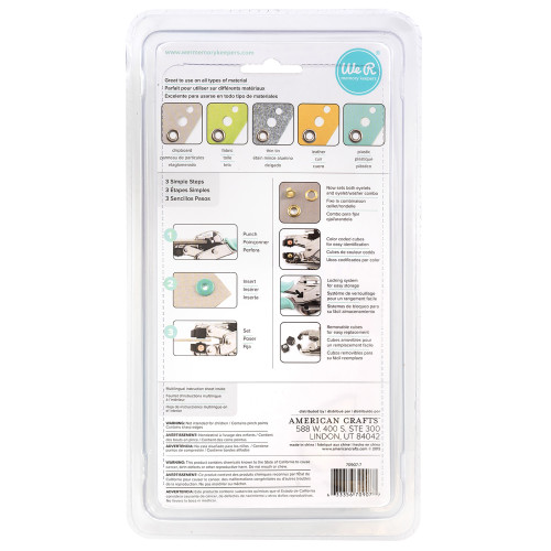 We R Crop-A-Dile Hole Punch & Eyelet Setter-Aqua - 70907