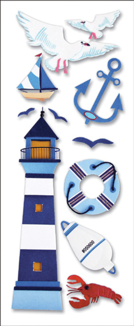 Touch Of Jolee's Dimensional Stickers-Lighthouse - SPJJB-128 - 015586666861