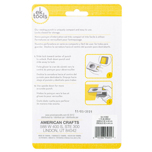 EK Large Punch-Circle, 1.75" - E5431002