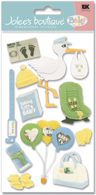 Jolee's Le Grande Dimensional Stickers-Baby - Bringing Baby Home - SPJBLG-127 - 015586669961