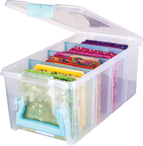 ArtBin Super Semi Satchel-Aqua Handle, Latch & Dividers - 6925AA ArtBin Super Semi Satchel-Aqua Handle, Latch & Dividers - 6925AA
