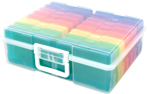 We R Craft & Photo Translucent Plastic Storage-15"X12"X5", W/16 Mini Cases - WR660269 We R Craft & Photo Translucent Plastic Storage-15"X12"X5", W/16 Mini Cases - WR660269