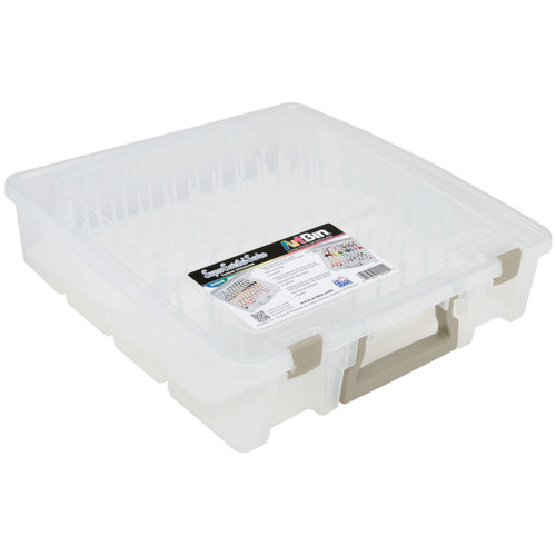 ArtBin Super Satchel Box W/Removable Thread Trays-15"X14"X3.5" Translucent - 9002AB - 071617090029