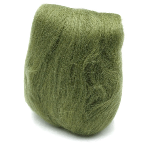 Clover Natural Wool Roving .3oz-Moss Green - 79R-7922