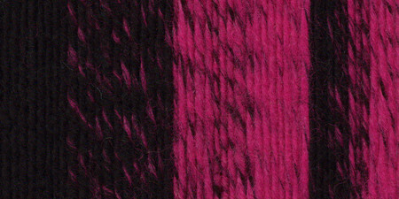 Lion Brand Scarfie Yarn-Black/Hot Pink - 826-213