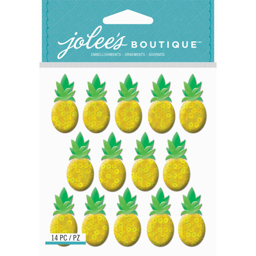 Jolee's Cabochon Dimensional Repeat Stickers-Pineapple - E5021950