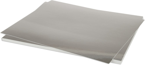 15 Pack - Bazzill Foil Cardstock 8.5"X11"-Silver - 303156 - 846523031561