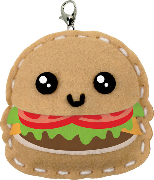 Colorbok Sew Cute! Felt Backpack Clip Kit-Burger - SEWMINI-73961 Colorbok Sew Cute! Felt Backpack Clip Kit-Burger - SEWMINI-73961