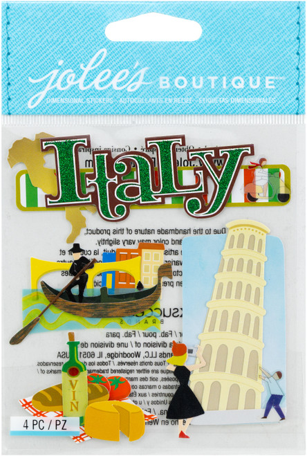 Jolee's Boutique Dimensional Stickers-Italy - SPJB-630 - 015586794908