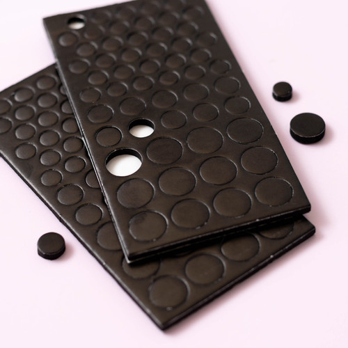 Sticky Thumb Dimensional Adhesive Foam 275/Pkg-Black Dots, Assorted Sizes - ST340054