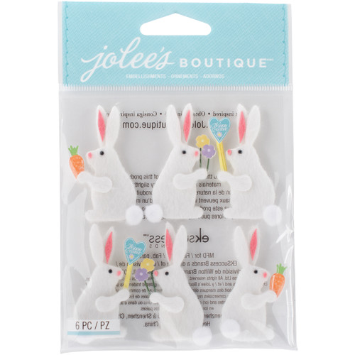 Jolee's Boutique Dimensional Stickers-Easter Bunnies - E5021768 - 015586986402
