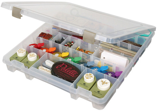 ArtBin Super Satchel Slim 8-28 Compartments-15.25"X14"X2" Translucent - 9101AB ArtBin Super Satchel Slim 8-28 Compartments-15.25"X14"X2" Translucent - 9101AB