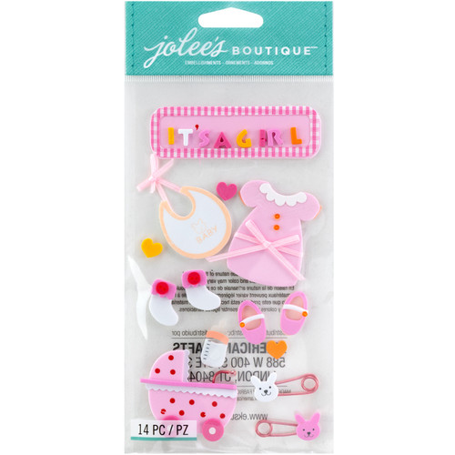 Jolee's Stickers-Baby Girl - SPJH007 - 015586638707 Jolee's Stickers-Baby Girl - SPJH007 - 015586638707