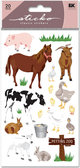 Sticko Stickers-Petting Zoo - SPUPGR09 - 015586717426