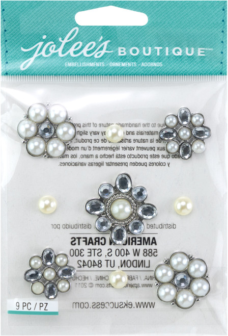 Jolee's Boutique Dimensional Stickers-Pearl & Gem Clusters - E5021076 - 015586917451