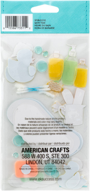 Jolee's Le Grande Dimensional Stickers-Bath Time - SPJBLG-250