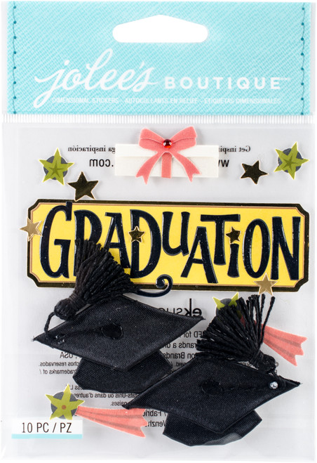Jolee's Boutique Dimensional Stickers-Graduation - SPJB409 - 015586733600