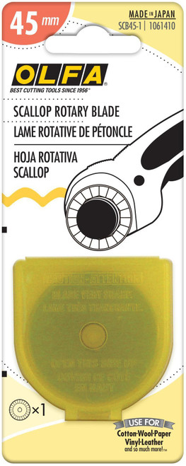 OLFA Decorative Edge Rotary Blade 45mm-Scallop - SCB45-1 - 091511501186