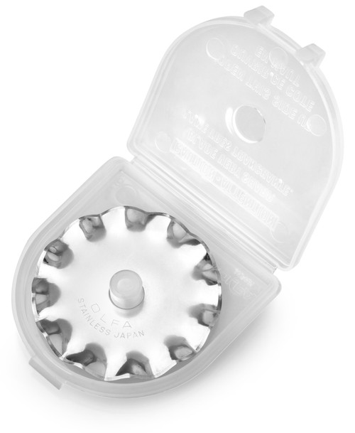 OLFA Decorative Edge Rotary Blade 45mm-Scallop - SCB45-1 OLFA Decorative Edge Rotary Blade 45mm-Scallop - SCB45-1