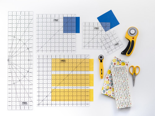 OLFA Frosted Advantage Non-Slip Ruler "The Standard"-12-1/2"X12-1/2" - QR12S