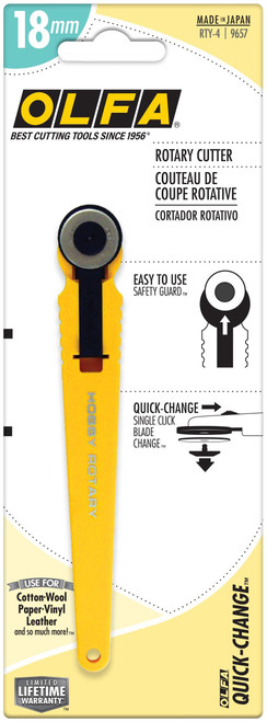 OLFA Quick-Change Rotary Cutter 18mm- - RTY4 - 091511600469