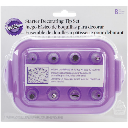 Wilton Starter Decorating Tip Set 8/Pkg-Assorted Styles - W1369 - 070896513694
