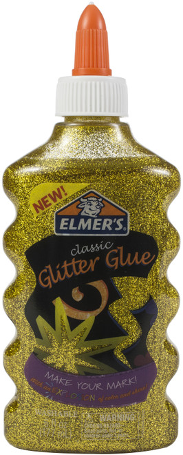Elmer's Classic Glitter Glue 6oz-Gold - ELMGE-E912 - 026000181921