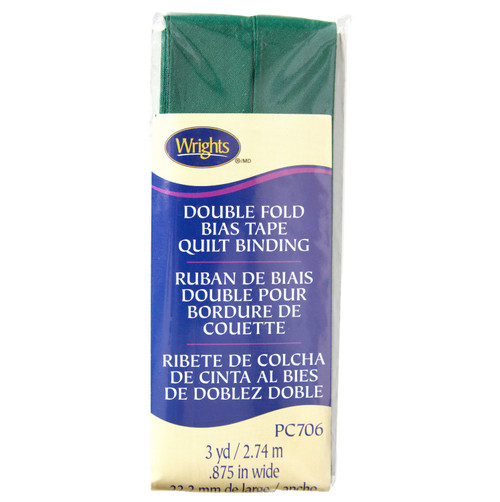 Wrights Double Fold Quilt Binding .875"X3yd-Hunter - 117-706-925 - 070659924682