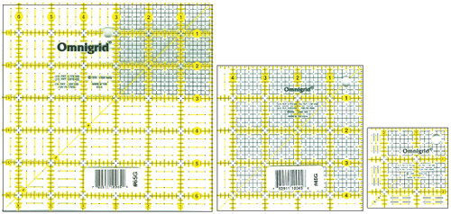 Omnigrid Mini Square Set 3/Pkg-2.5", 4.5", 6.5" - R2465