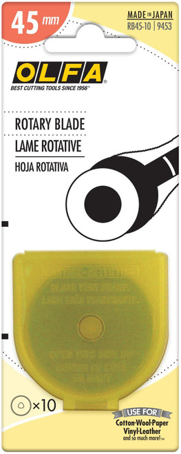 OLFA Rotary Blade 45mm 10/Pkg- - RB45-10 - 091511500462