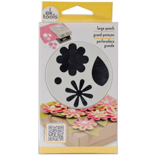 EK Large Punch-Flowers & Leaves, .75" To 1" - E5430163 - 015586965650