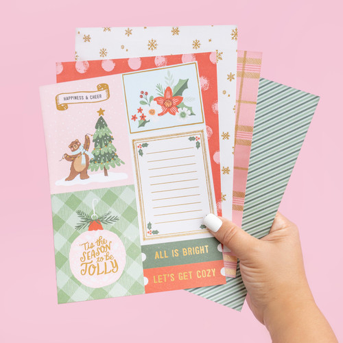Crate Paper Single-Sided Paper Pad 6"X8" 36/Pkg-Mittens & Mistletoe - CPMM3735 Crate Paper Single-Sided Paper Pad 6"X8" 36/Pkg-Mittens & Mistletoe - CPMM3735