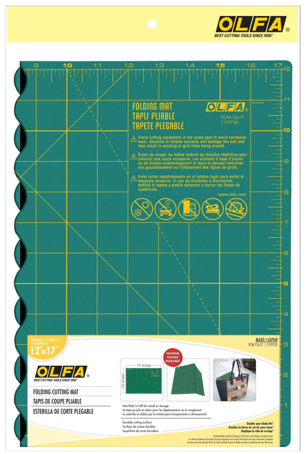 OLFA Folding Cutting Mat 12"X17"- - 1119735 - 091511220087