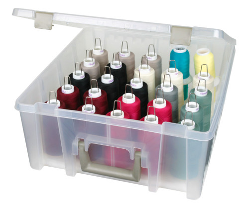ArtBin Super Satchel Thread Tray-12.5"X12.5"X6" Translucent - 6901AB ArtBin Super Satchel Thread Tray-12.5"X12.5"X6" Translucent - 6901AB