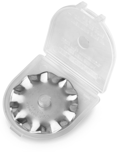 OLFA Decorative Edge Rotary Blade 45mm-Wave - WAB45-1 OLFA Decorative Edge Rotary Blade 45mm-Wave - WAB45-1