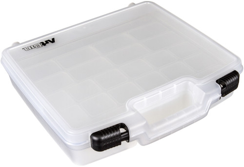 ArtBin Quick View Deep Base Carrying Case-15"X3.25"X14.375" Translucent - 6962AB