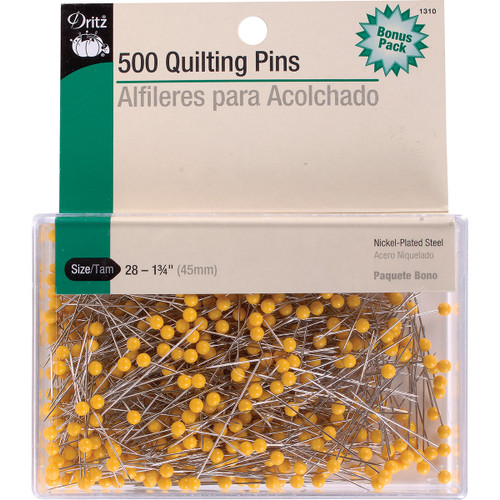 Dritz Quilting Pins 500/Pkg-Size 28 - 1310 - 072879102987
