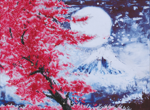 Diamond Dotz Diamond Art Kit 23.5"X18"-Cherry Blossom Mountain - DD9015 Diamond Dotz Diamond Art Kit 23.5"X18"-Cherry Blossom Mountain - DD9015