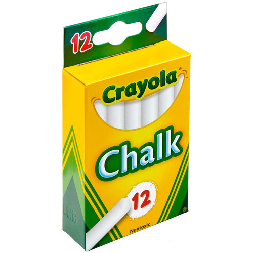 Crayola Chalk-White 12/Pkg - 51-0320