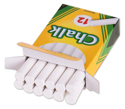 Crayola Chalk-White 12/Pkg - 51-0320