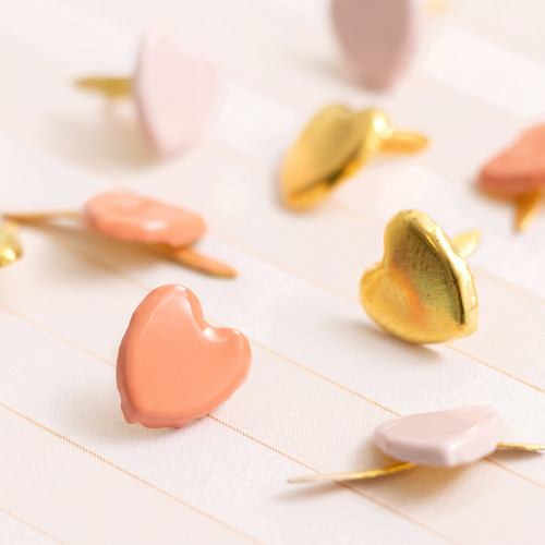 Jen Hadfield Peaceful Heart Brads 24/Pkg-Hearts - JH008020 Jen Hadfield Peaceful Heart Brads 24/Pkg-Hearts - JH008020