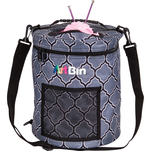 ArtBin Yarn Drum 12"X12.75"-Gray Print - 6804SA