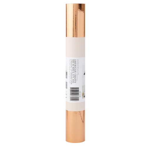 American Crafts Adhesive Vinyl Roll 12"X36"-Rose Gold Foil - AC340151