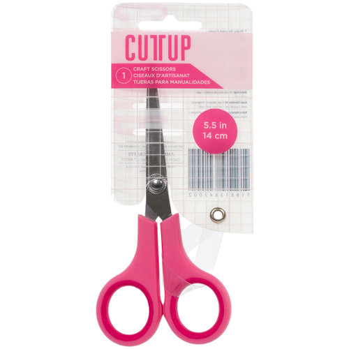 American Crafts Cutup Fine Tip Craft Scissors 5.5"-Pink - AC64200 - 718813642002 American Crafts Cutup Fine Tip Craft Scissors 5.5"-Pink - AC64200 - 718813642002